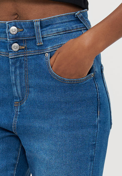 ONLY Petite ONLDARCY - Flared Jeans - Medium Blue Denim