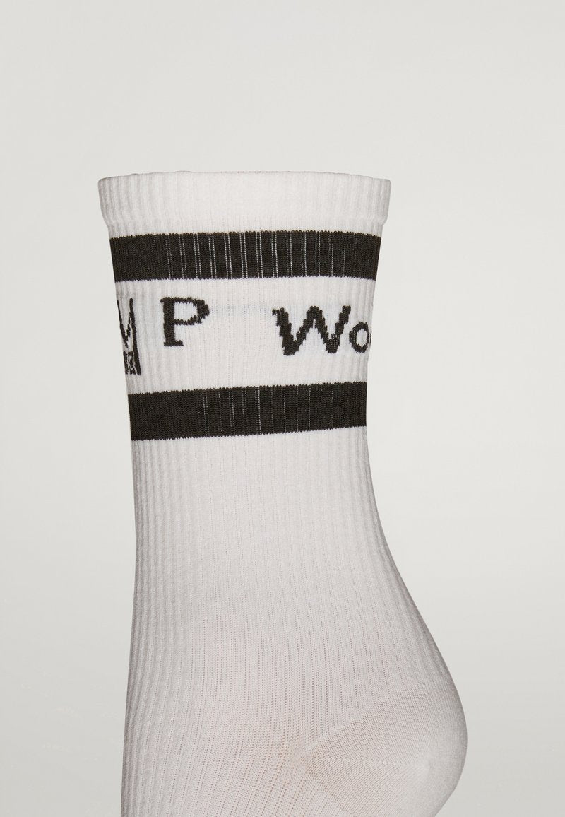 Wolford SUPPORT - Socken - White/black