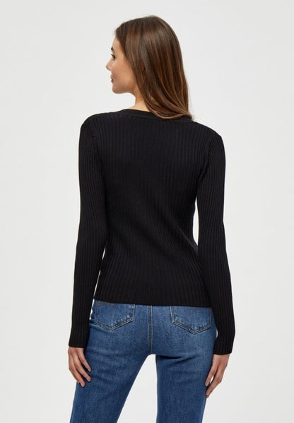 Peppercorn TANA LONGSLEEVE - Strickjacke - Black