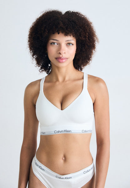 CALVIN KLEIN UNDERWEAR LIFT BRALETTE ICON - T-shirt Bra - White