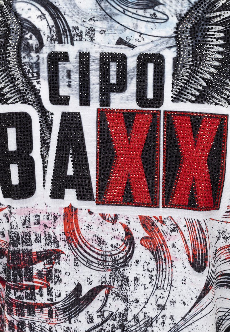 Cipo & Baxx MIT GRAFISCHEM PRINT - T-Shirt Print - White
