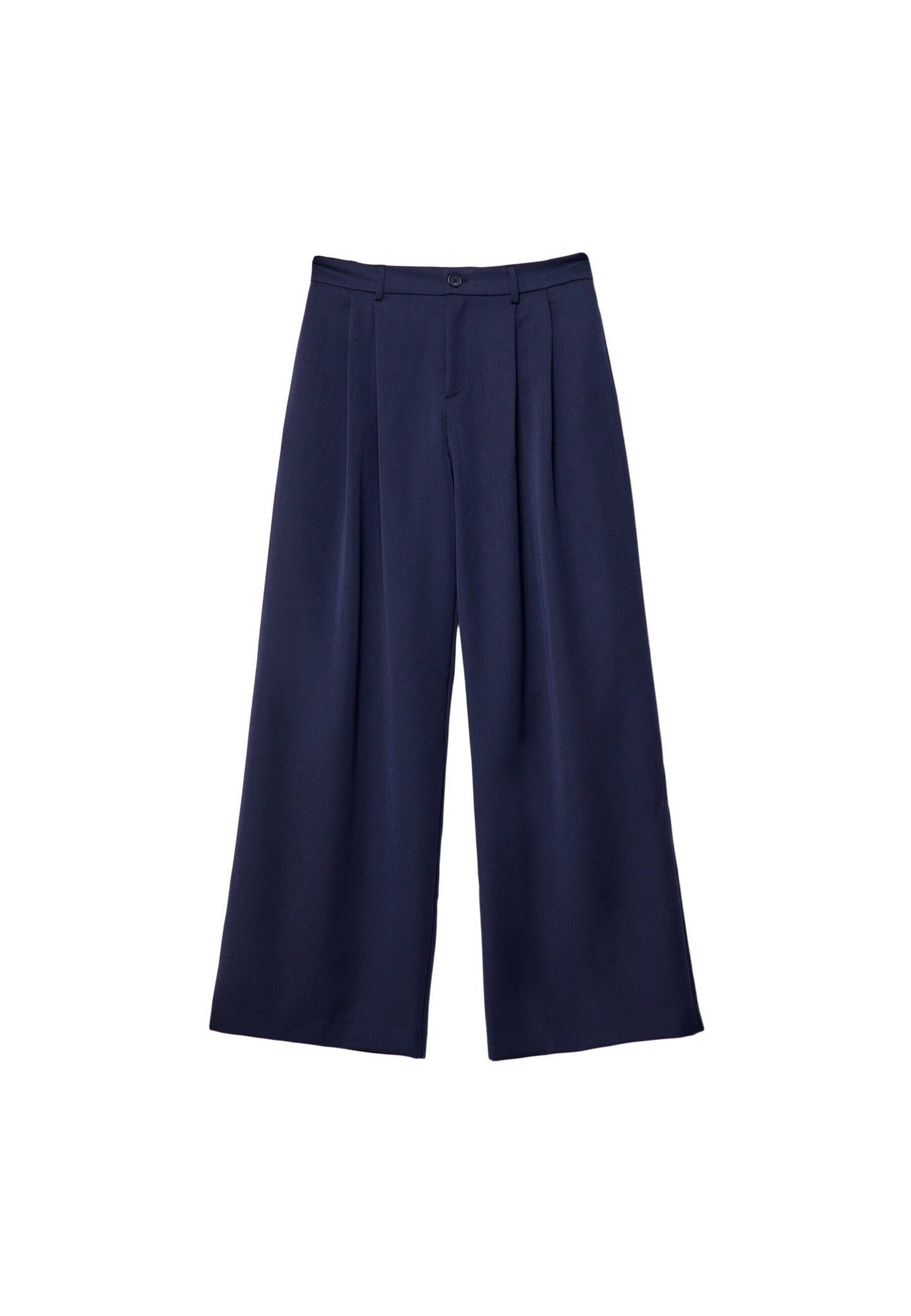 Stradivarius WIDE LEG SMART WITH DARTS - Trousers - Grey
