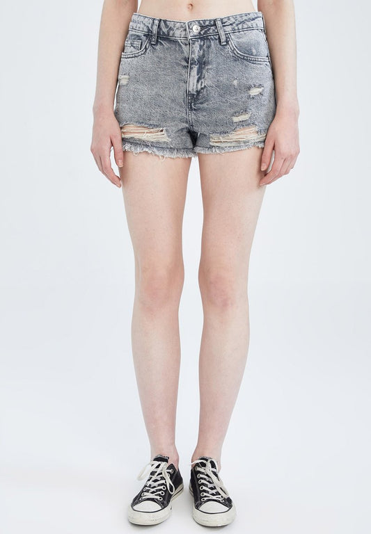 DeFacto HOT SHORT - Jeans Shorts - Grey