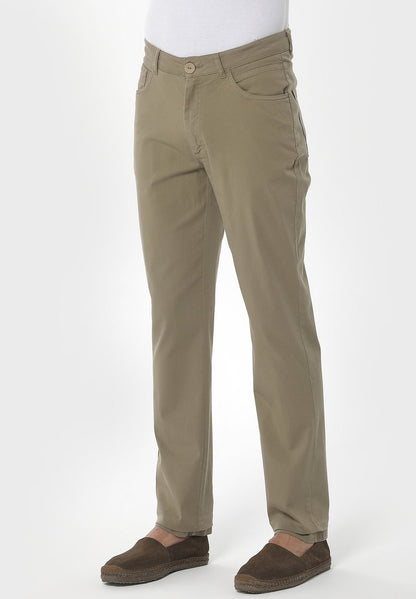  GARMENT DYED REGULAR FIT - Stoffhose - Olive