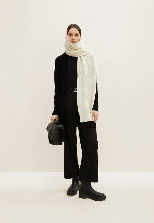 Tom Tailor LANGER - Strickjacke - Deep Black