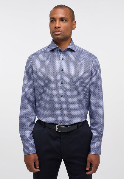 Eterna BEDRUCKTES SOFT TAILORING COMFORT FIT - Hemd - Dunkelblau