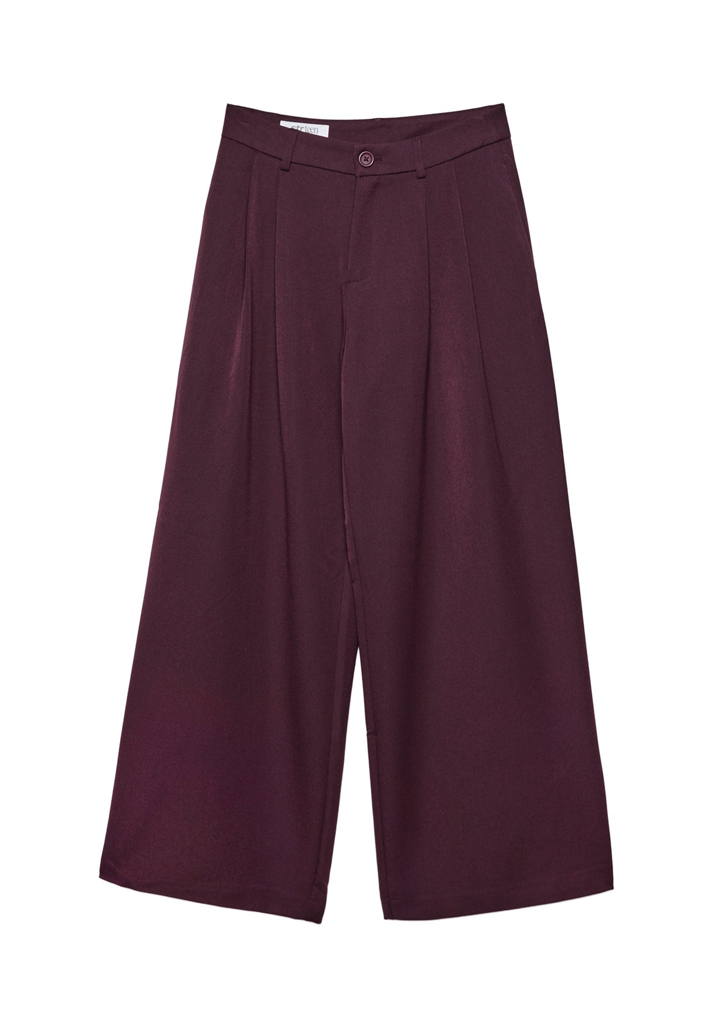 Stradivarius WIDE LEG SMART WITH DARTS - Trousers - Grey