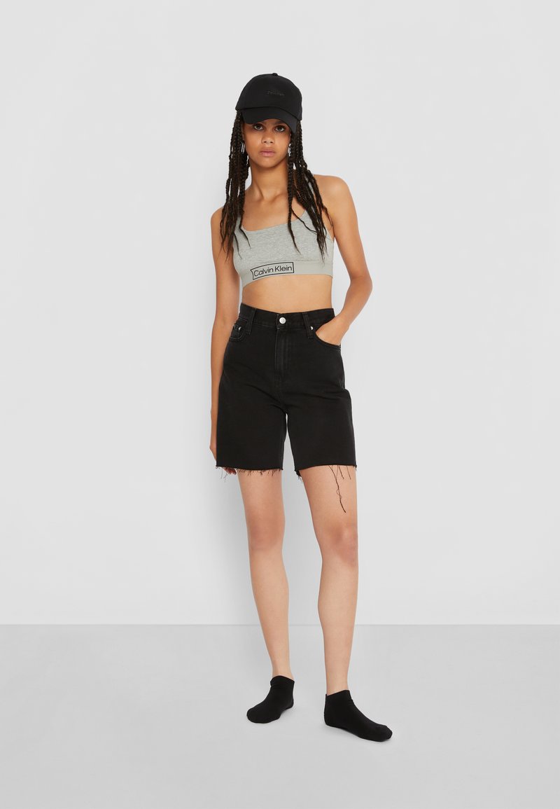 CALVIN KLEIN UNDERWEAR WOMEN SNEAKER PATCH 2 PACK - Socken - Black