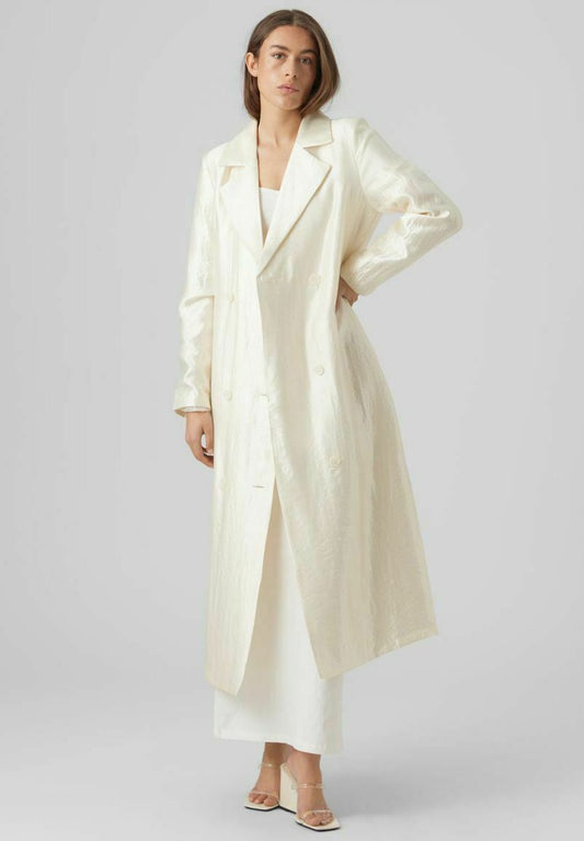 Vero Moda Klassischer Mantel - Cannoli Cream