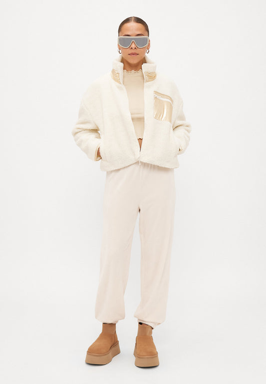 ONLY Petite ONLREBEL CUFF PANTS - Tracksuit Bottoms - Birch