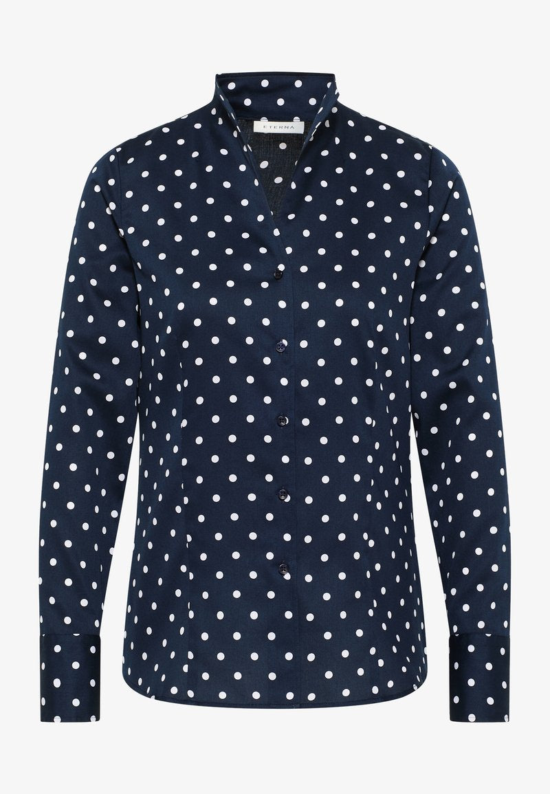 Eterna KELCHKRAGEN - Hemdbluse - Navy