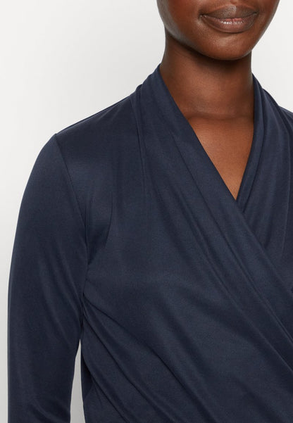 InWear ALANO WRAP BLOUSE - Langarmshirt - Marine Blue