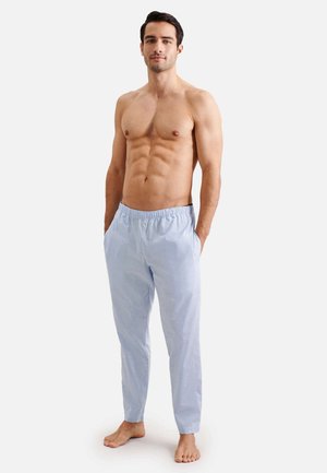  LANG MIT SEITENTASCHEN - Nachtwäsche Hose - Light Blue