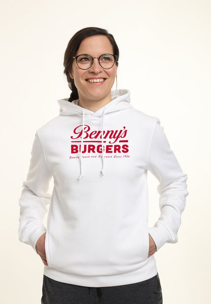 Henry Tiger STRANGER THINGS BENNY S BURGERS - Kapuzenpullover - White