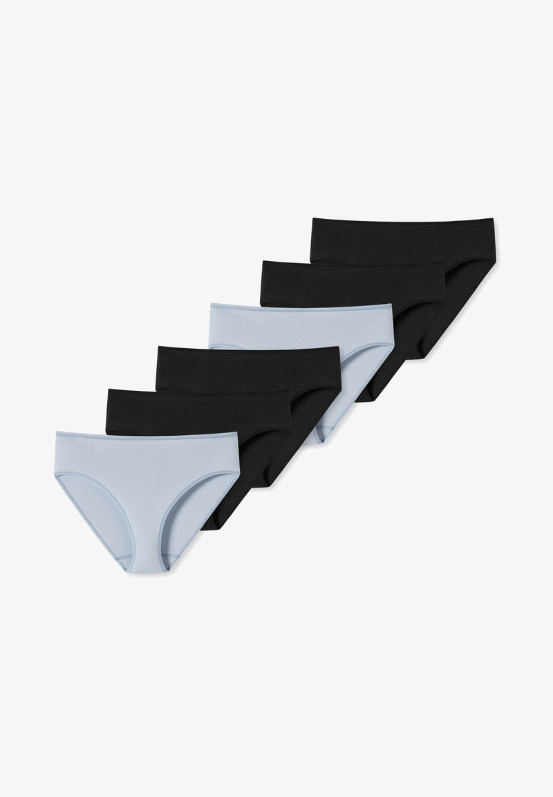 Schiesser 6PACK - Slip - Hellblau Schwarz