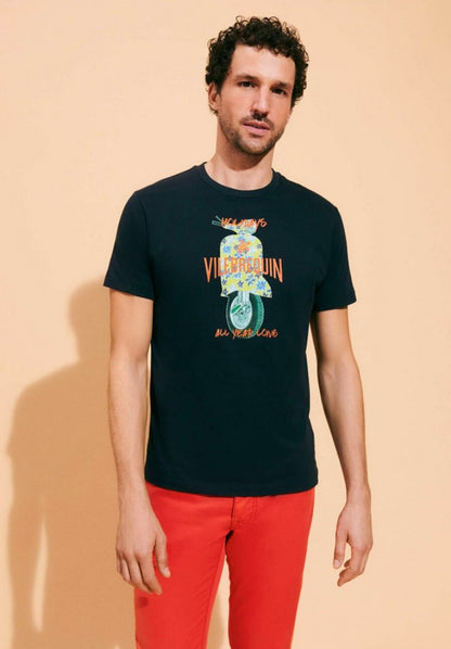 Vilebrequin RAIATEA MEDIUM - T-Shirt Print - Navy