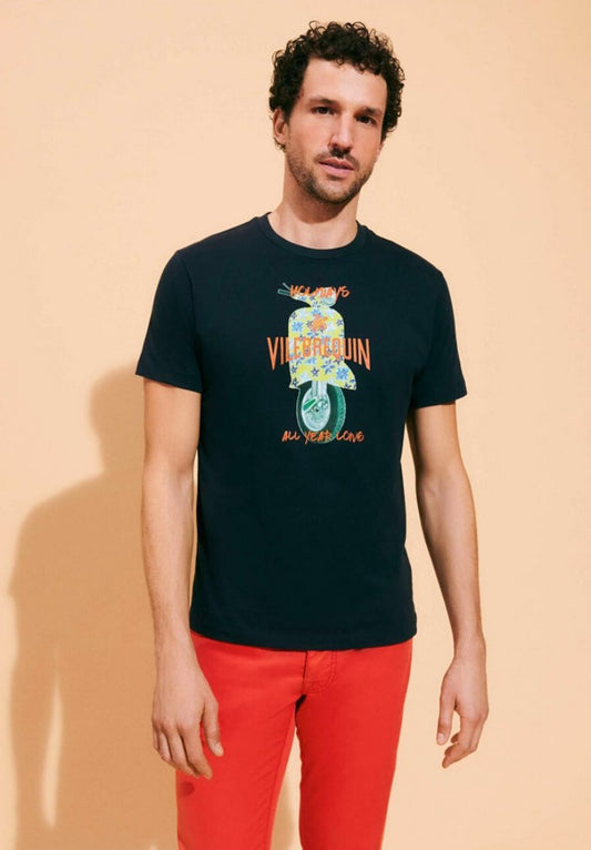 Vilebrequin RAIATEA MEDIUM - T-Shirt Print - Navy