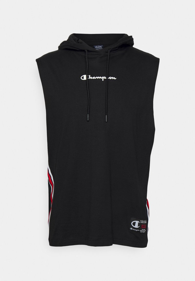 Champion SLEEVELESS HOODED - T-Shirt Print - Black