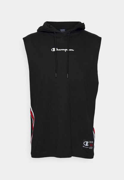 Champion SLEEVELESS HOODED - T-Shirt Print - Black