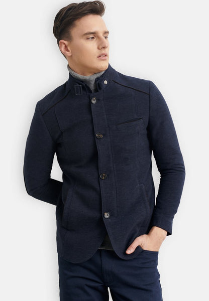  STANDARD FIT FIGURED - Übergangsjacke - Navy Blue