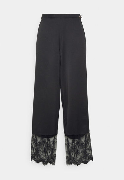  WIDE LEG CUT OUT SOPHIA - Nachtwäsche Hose - Black