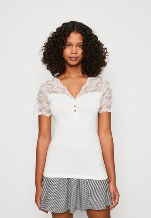 MORGAN DLINA - T-Shirt Print - Off White