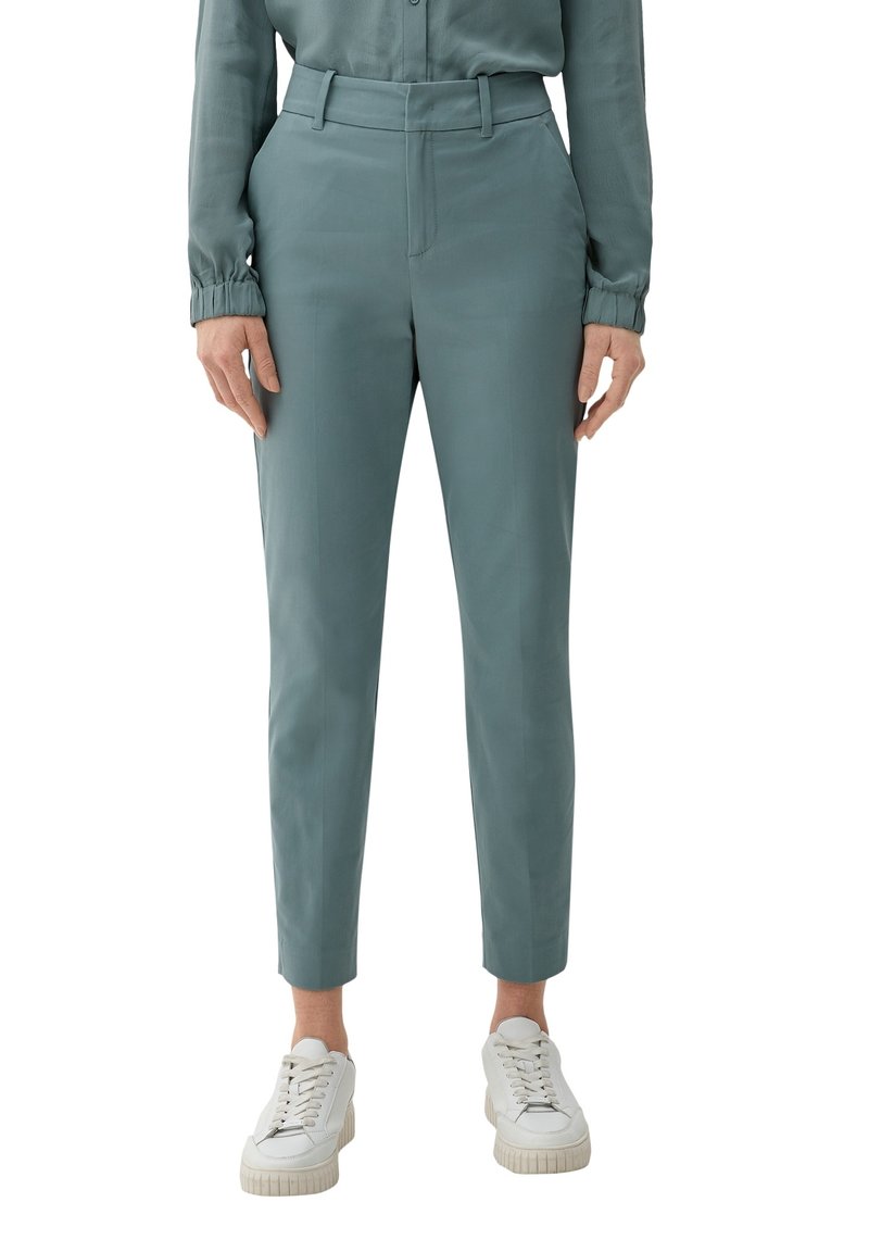 S.Oliver REGULAR MET TAPERED LEG - Chino - Helles Petrol