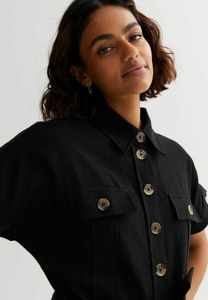 New Look PETITE BELTED UTILITY - Jumpsuit - Black