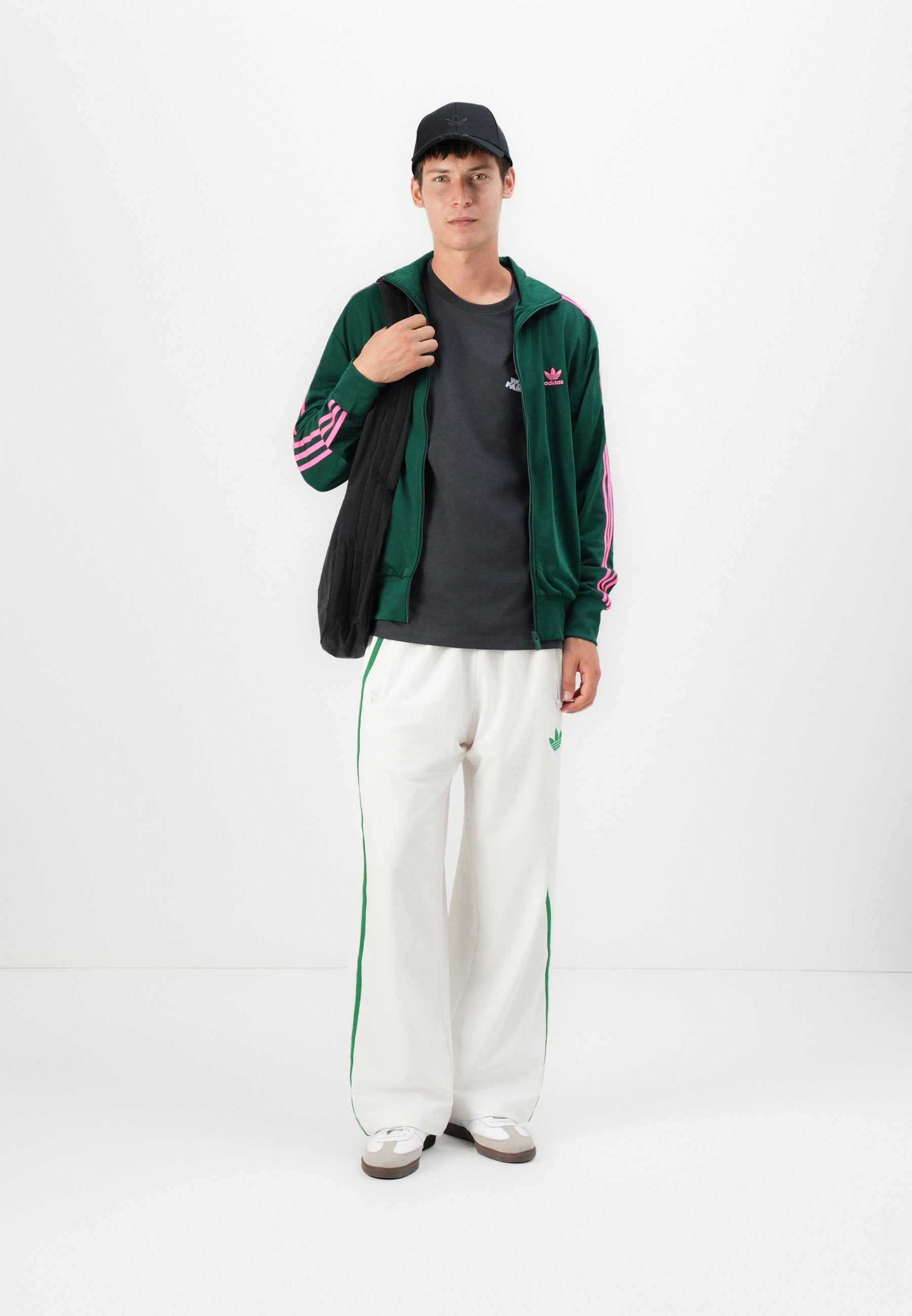 Adidas Originals FIREBIRD UNISEX - Training Jacket - Collegiate Green/lucid Pink