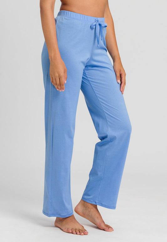 HANRO DELUXE LONG - Nachtwäsche Hose - Azurine