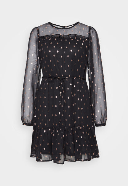 ONLY ONLLIVY DRESS - Day Dress - Black Rosa Gold