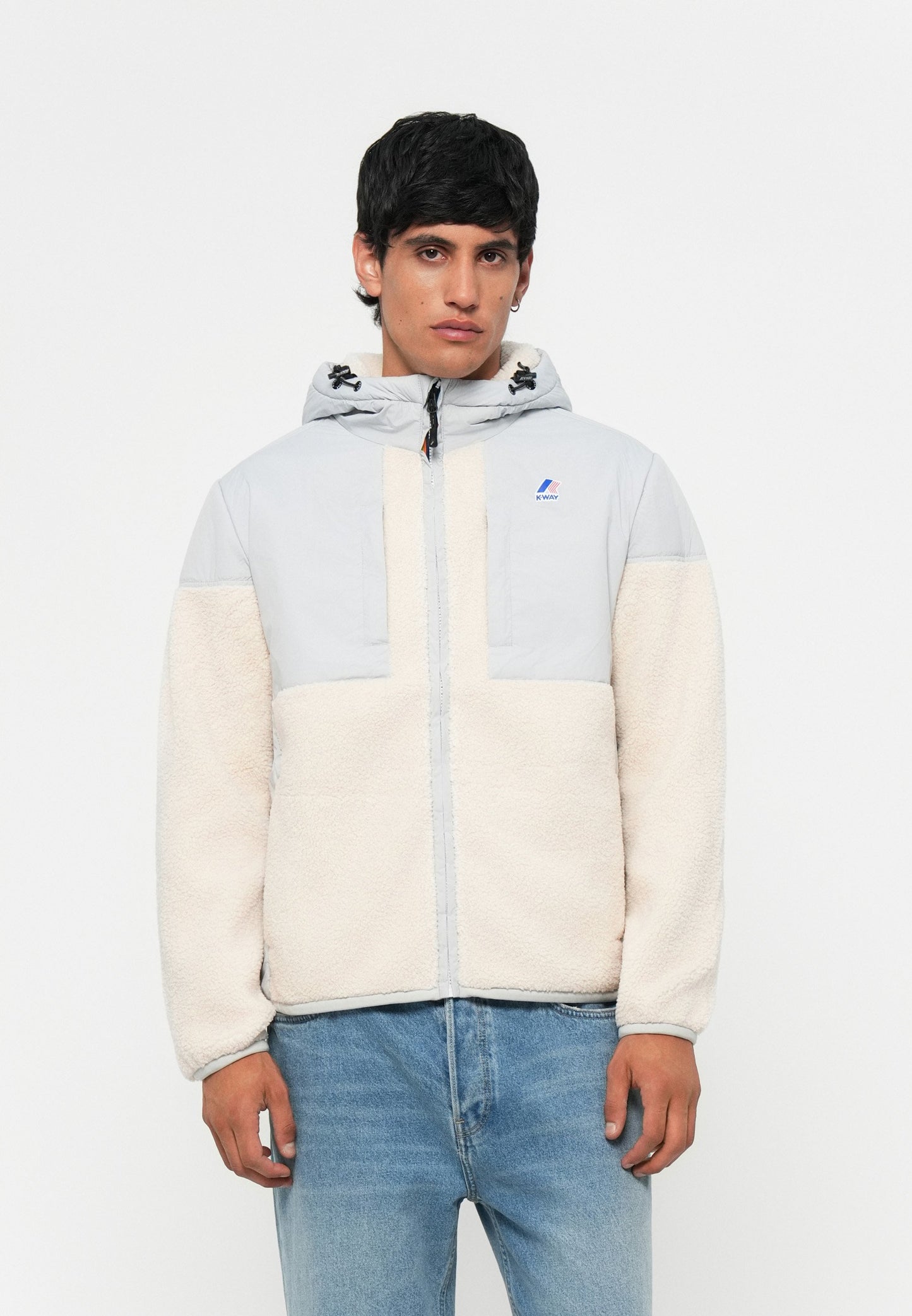K-Way SAMSON UNISEX - Fleece Jacket - Grey/ecru