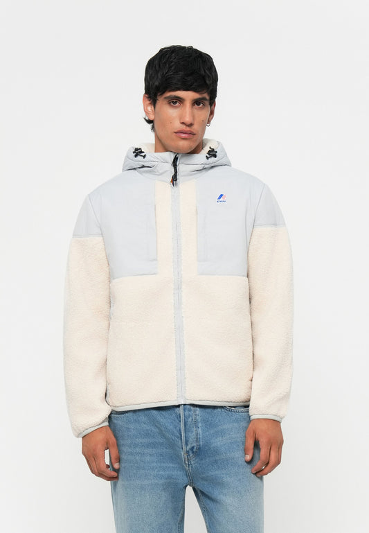 K-Way SAMSON UNISEX - Fleece Jacket - Grey/ecru