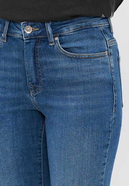 ONLY Petite ONLSUI MID FOLD UP - Slim Fit Jeans - Medium Blue Denim