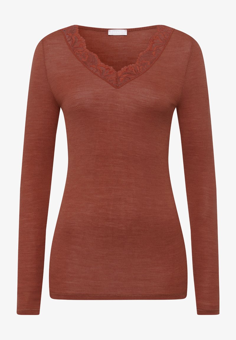 HANRO Nachtwäsche Shirt - Marsala