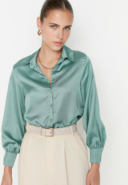 Trendyol Hemdbluse - Green