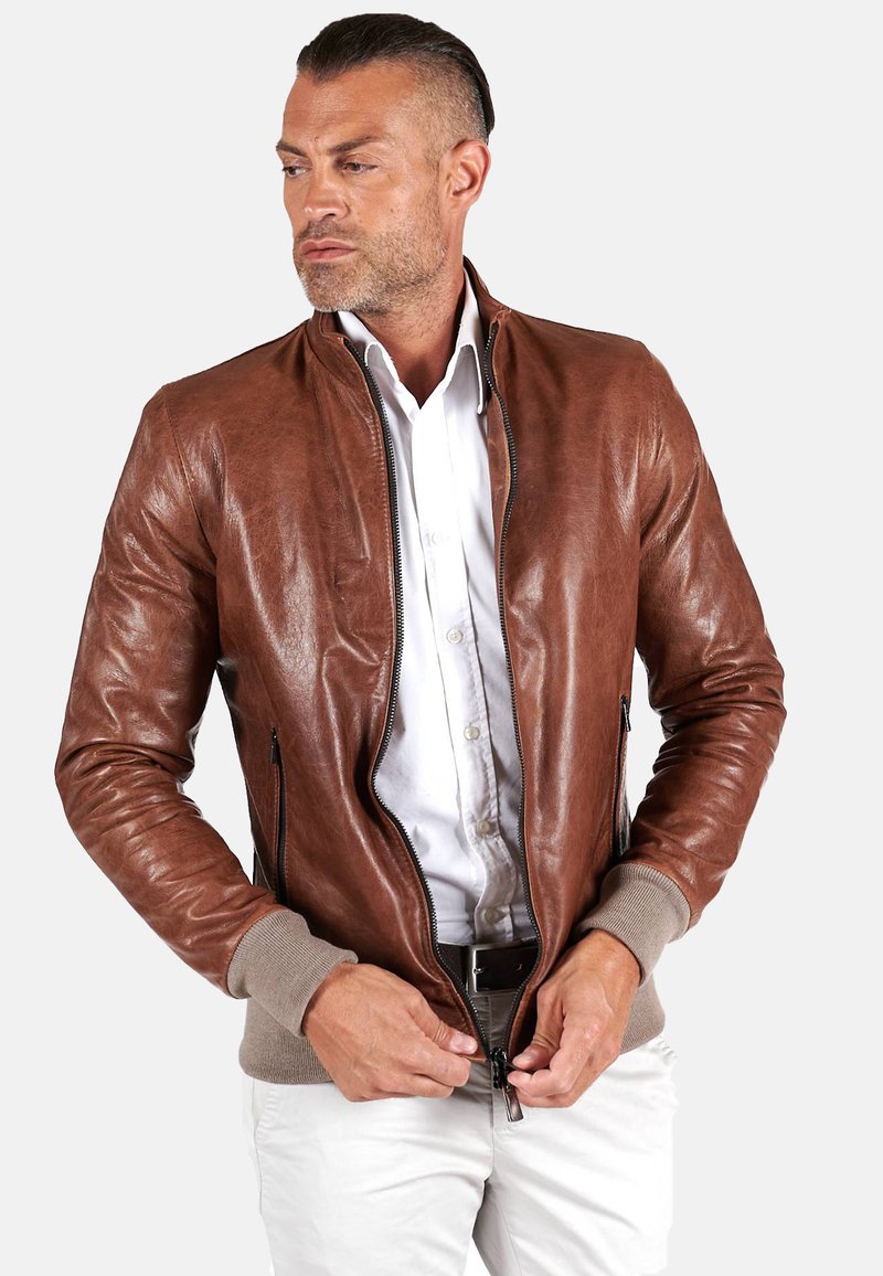  Lederjacke - Tan