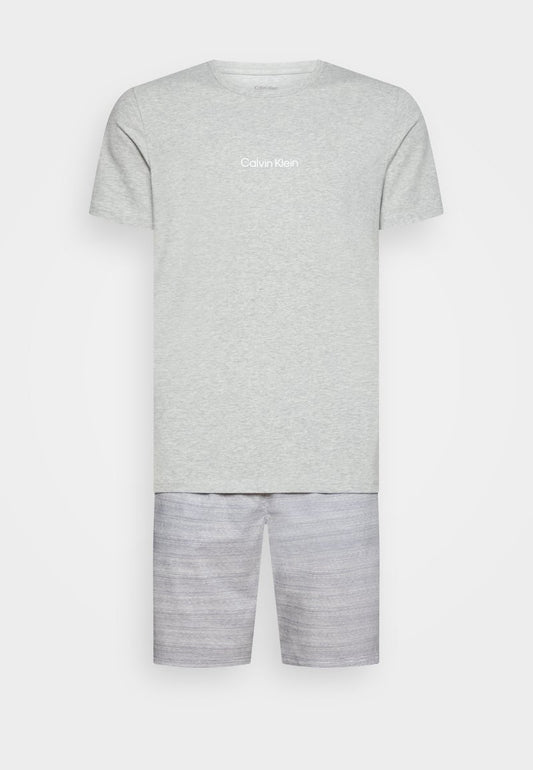 CALVIN KLEIN UNDERWEAR SHORT SET - Nachtwäsche Set - Grey