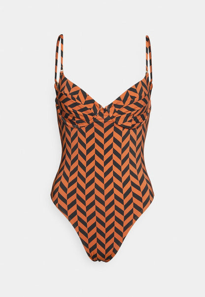 Billabong CROSS STEP ONE PIECE - Badeanzug - Brick