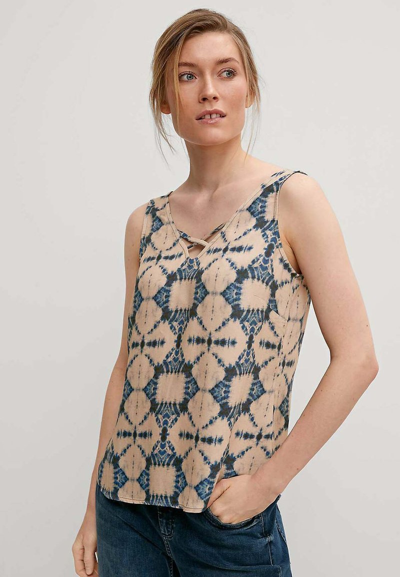 Comma Bluse - Purple Aop