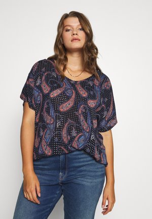 PASSA AMI - Bluse - Black/chalk