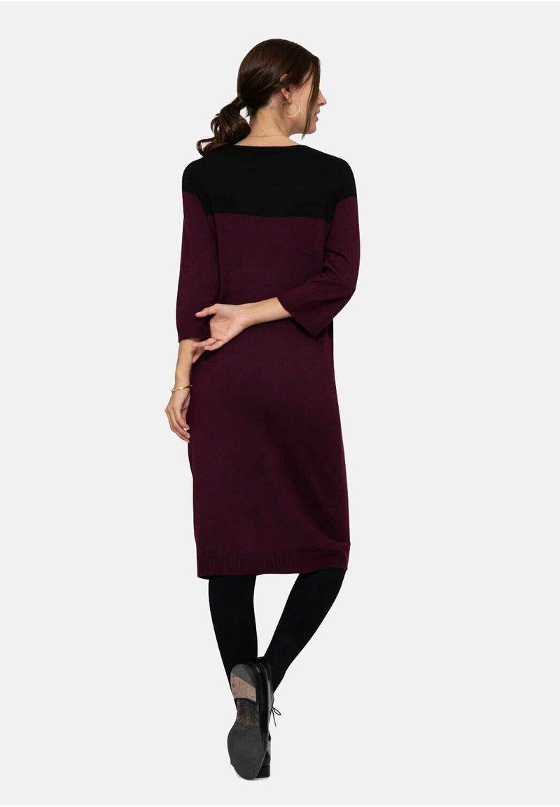  LENA STILL- - Etuikleid - Bordeaux/black