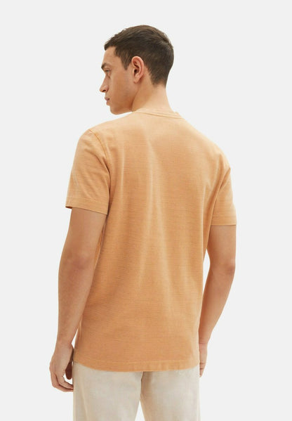 Tom Tailor MIT PRINT - T-Shirt Print - Washed Out Orange