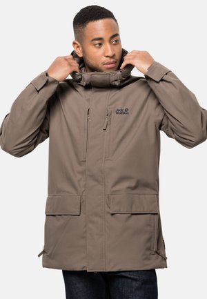 Fila APPAREL TANVALD - Parka - Moonless Night/burnt Olive