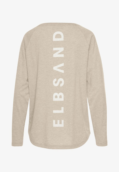 Elbsand Langarmshirt - Blau Meliert