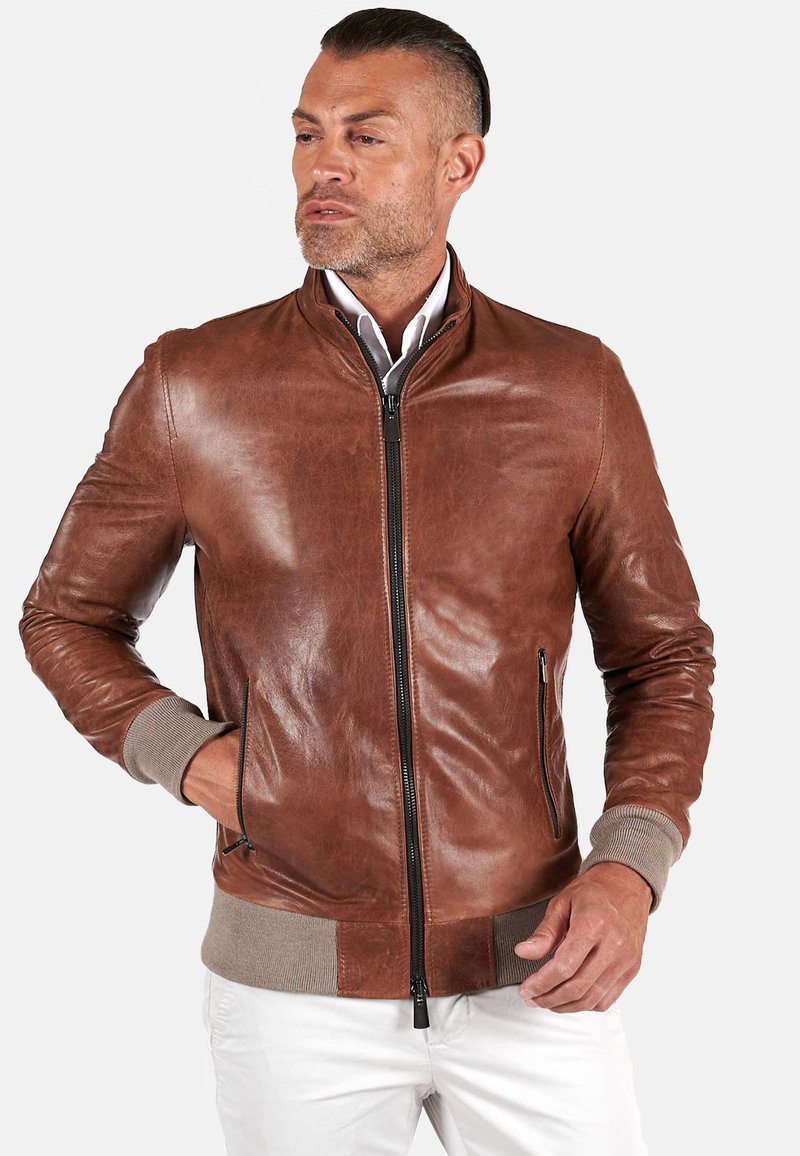  Lederjacke - Tan