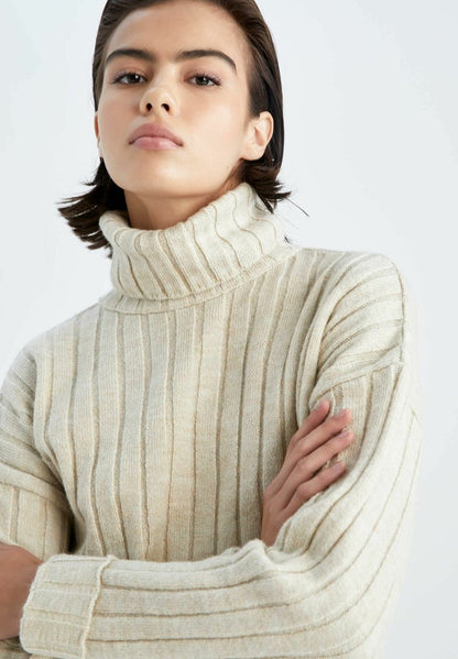 DeFacto Strickpullover - Beige