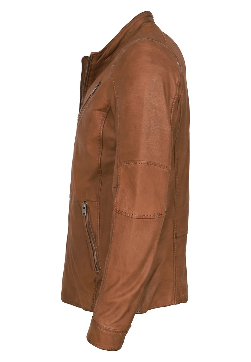  Lederjacke - Cognac