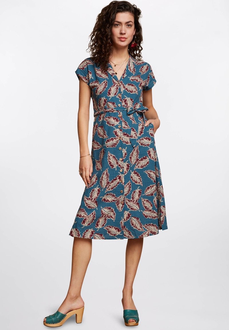 King Louie IRENE DOMINICA - Blusenkleid - Orient Blue