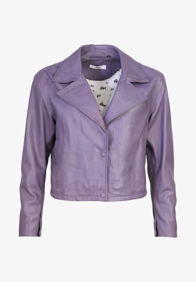 Maze Lederjacke - Wineberry